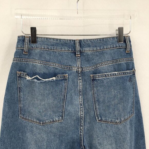 DL1961 Jerry High Rise Vintage straight jeans raw edge Westbrook distress new 27 - Picture 9 of 13